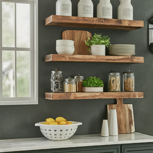 25 Farmhouse Kitchen Shelves Ideas: Add Rustic Charm to Your Cooking Space