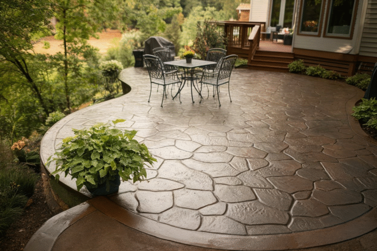 25 Stamped Concrete Patio Ideas: Transform Your Outdoor Space