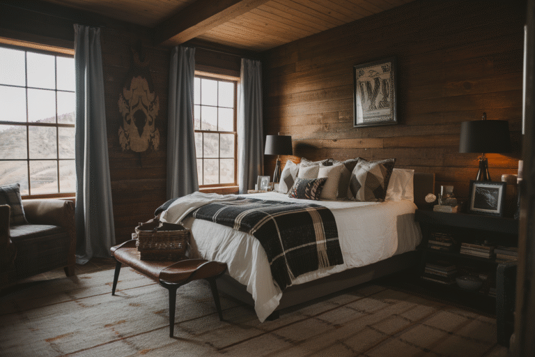 21 Dark Western Bedroom Ideas