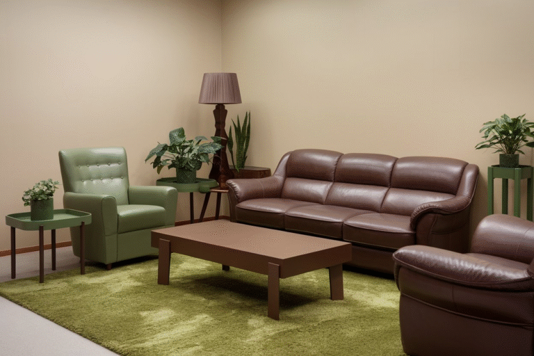 21 Brown and Green Living Room Ideas