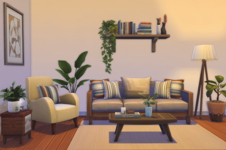 23 Sims 4 Living Room CC Ideas
