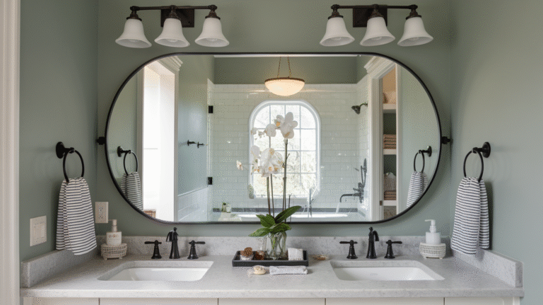 24 Above Mirror Bathroom Lighting Ideas
