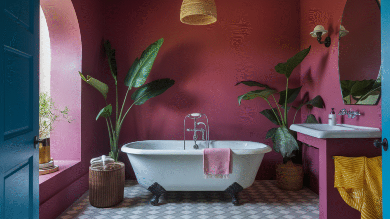 22 Color Drenched Bathroom Ideas