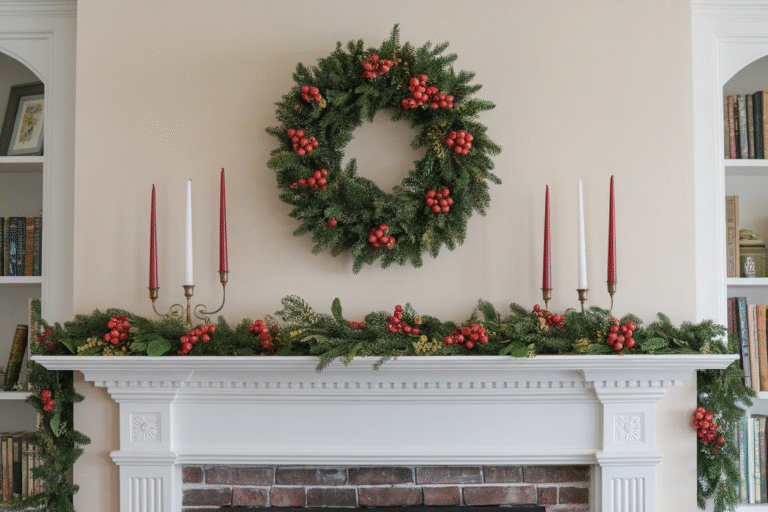 21 Garland on Mantle Ideas