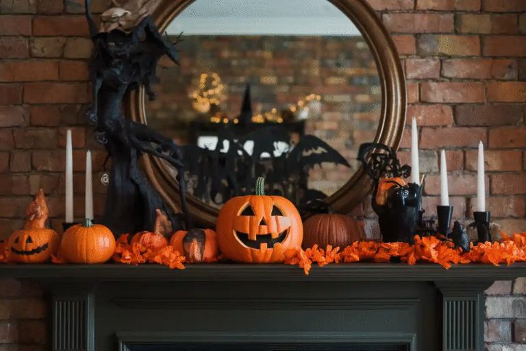 23 Halloween Mantle Decor Ideas