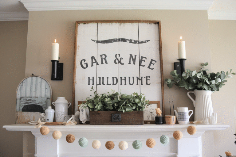 25 Farmhouse Mantle Decor Ideas