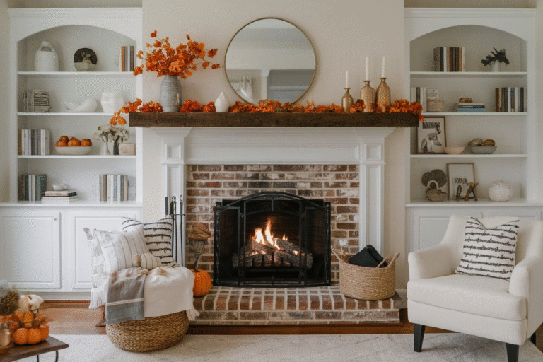 20 Fall Fireplace Decor Mantel Ideas