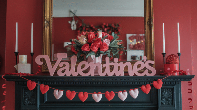 23 Valentines Mantle Decor Ideas