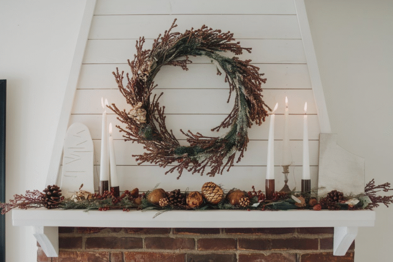 20 Winter Mantle Decor Ideas