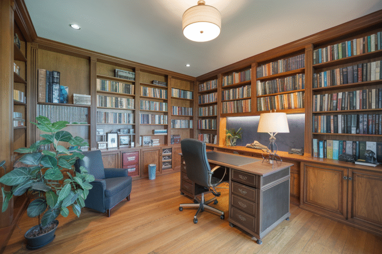 25 Home Office Library Ideas