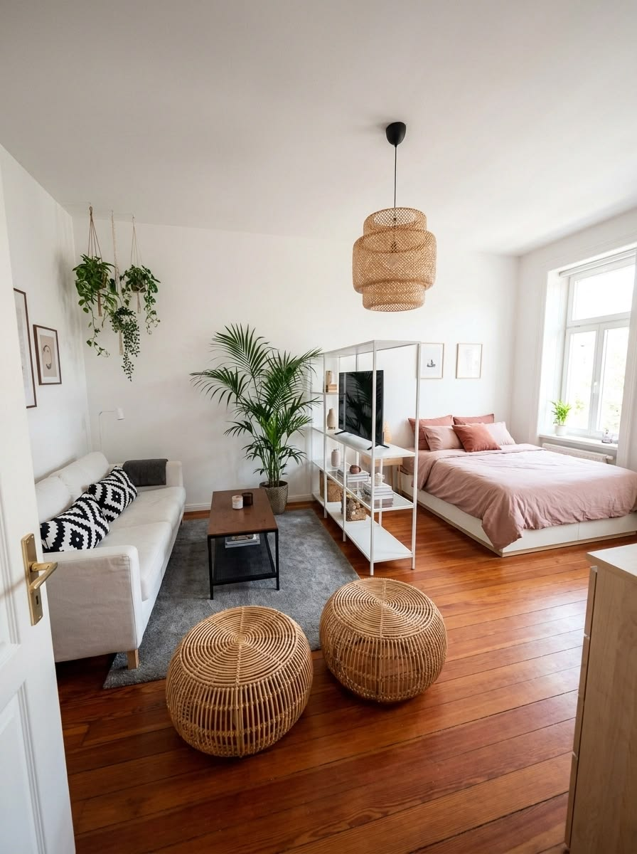 How to Zone a Studio Apartment Without Walls (Without It Looking Like One Big Room)