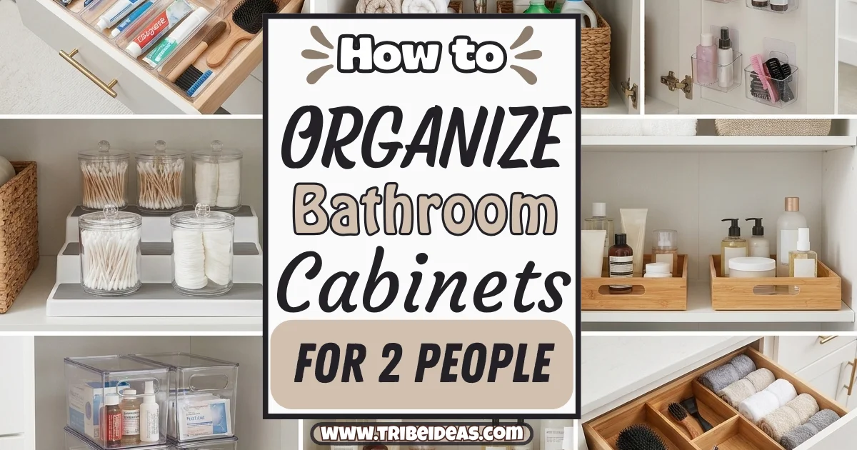 How to Organize Bathroom Cabinets for Two People