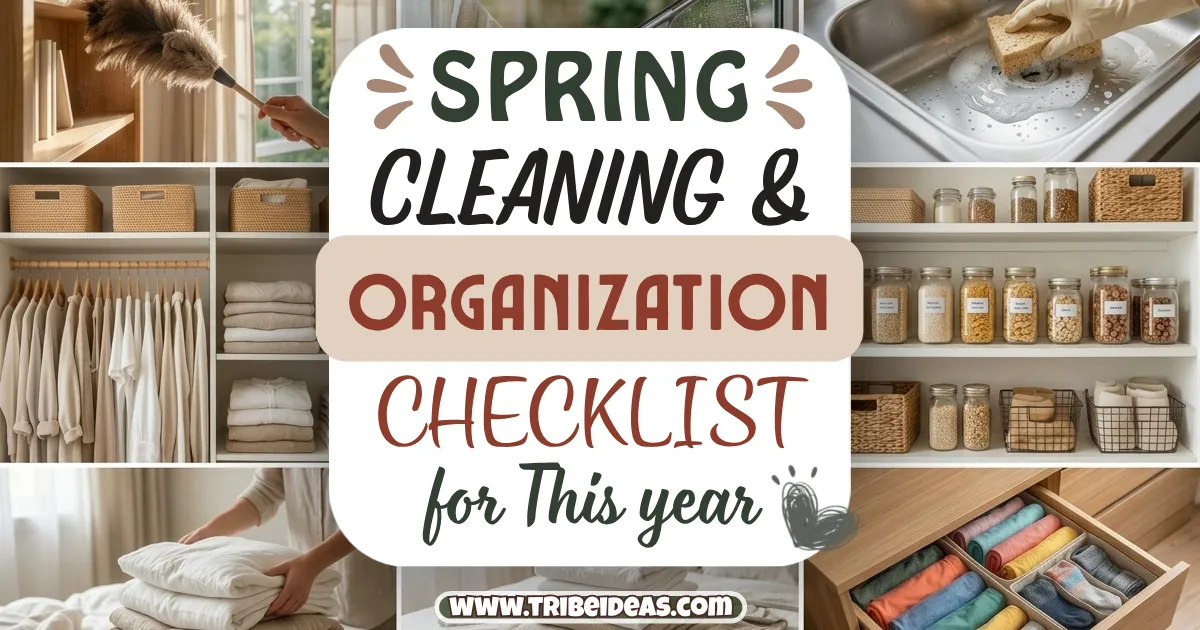 Spring Cleaning and Organization Checklist for This Year
