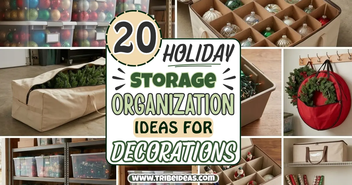 20 Holiday Storage Organization Ideas for Decorations