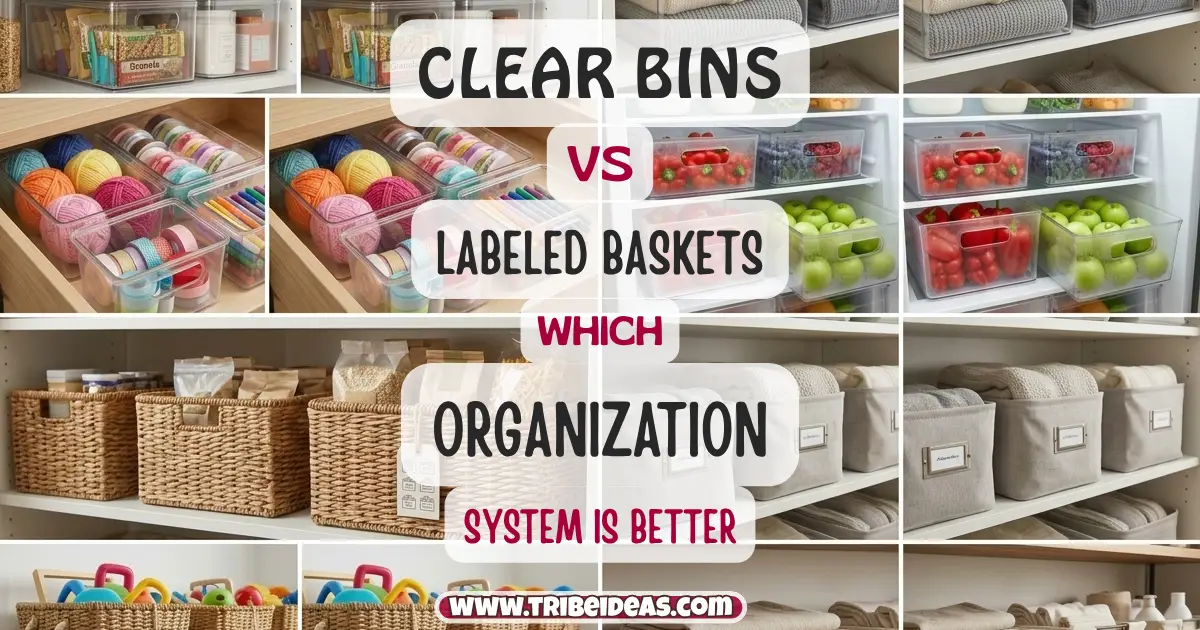 Clear Bins vs Labeled Baskets: Which Organization System Is Better